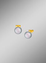 Expressieve oorknopjes met Tahiti-cultuurparels 