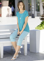 Capribroek in een comfortabele pull-on stijl 