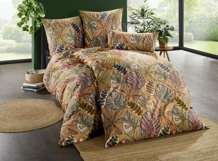Beddengoedset van 100% katoen, met digitale print GOLD