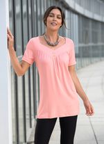 V-hals tuniek in 2 kleuren ROSÉ