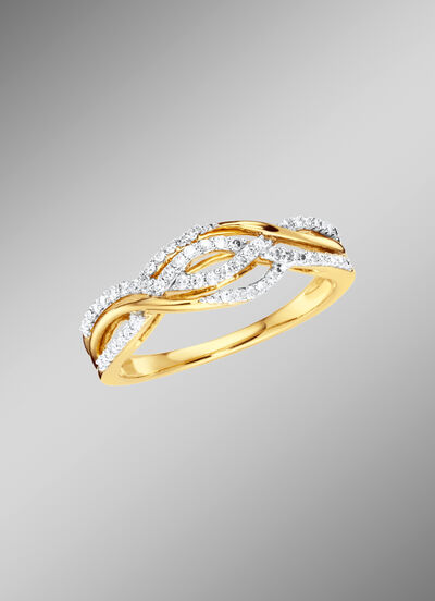Damesring met 56 diamanten 