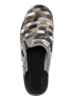 Slippers gemaakt van textielmateriaal met een patroon GRAU-MULTICOLOR
