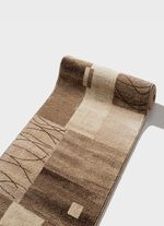 Gevarieerd vormgegeven lopers in gewenste lengtes BEIGE-BRUIN