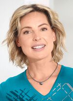 Rivoli glazen stenen ketting met leren band 