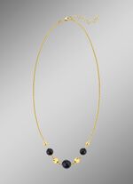 Halsketting met echte zwarte agaat 