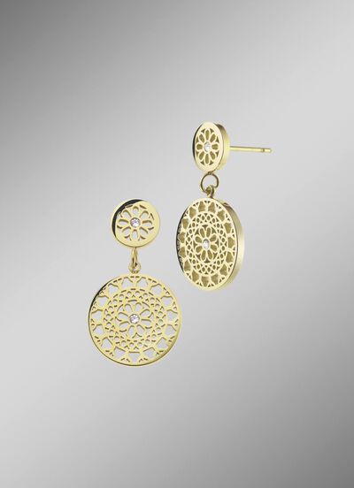 Prachtige oorbellen met kristallen 