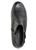 Waldl&auml;ufer, comfortabele dames enkellaarsjes, breedte K, met uitneembaar voetbed ZWART