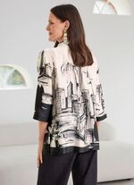 Blouse met overhemdkraag 