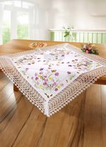 Tafel- en kamerdecoratie met kanten rand 