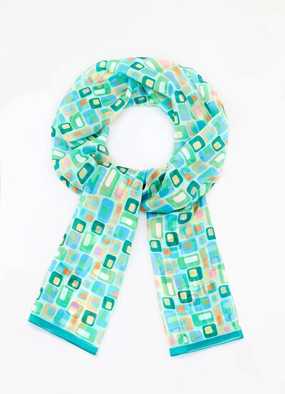 Sjaal met geometrisch ontwerp 
