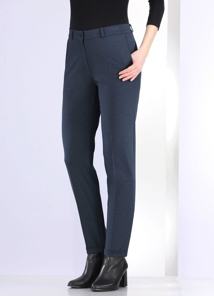 Broek met elastische tailleband aan de achterkant 