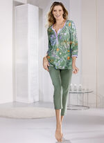 Pyjama met 3/4-mouwen en lange broek 