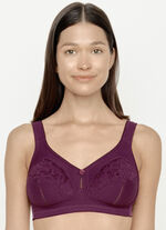 Susa set van twee bh‘s met kanten inzetten 1X AUBERGINE, 1X WIT