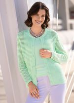 Gebreide twinset in een verfijnde stijl 