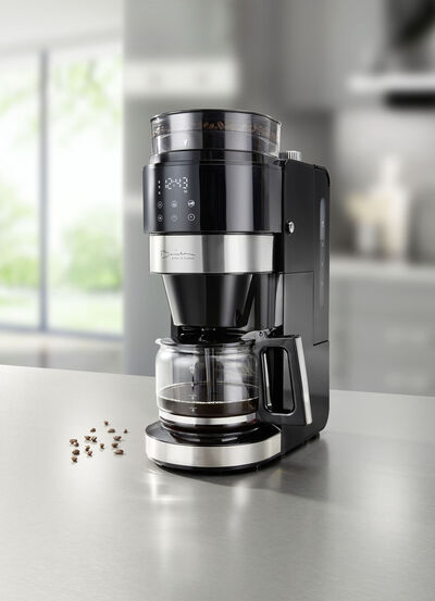Koffiezetapparaat met molen 