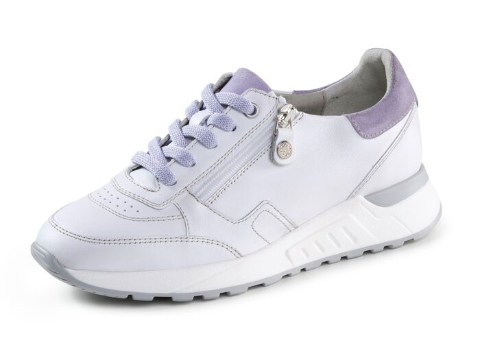 ELENA EDEN veterschoen van nappaleer met su&egrave;de details 