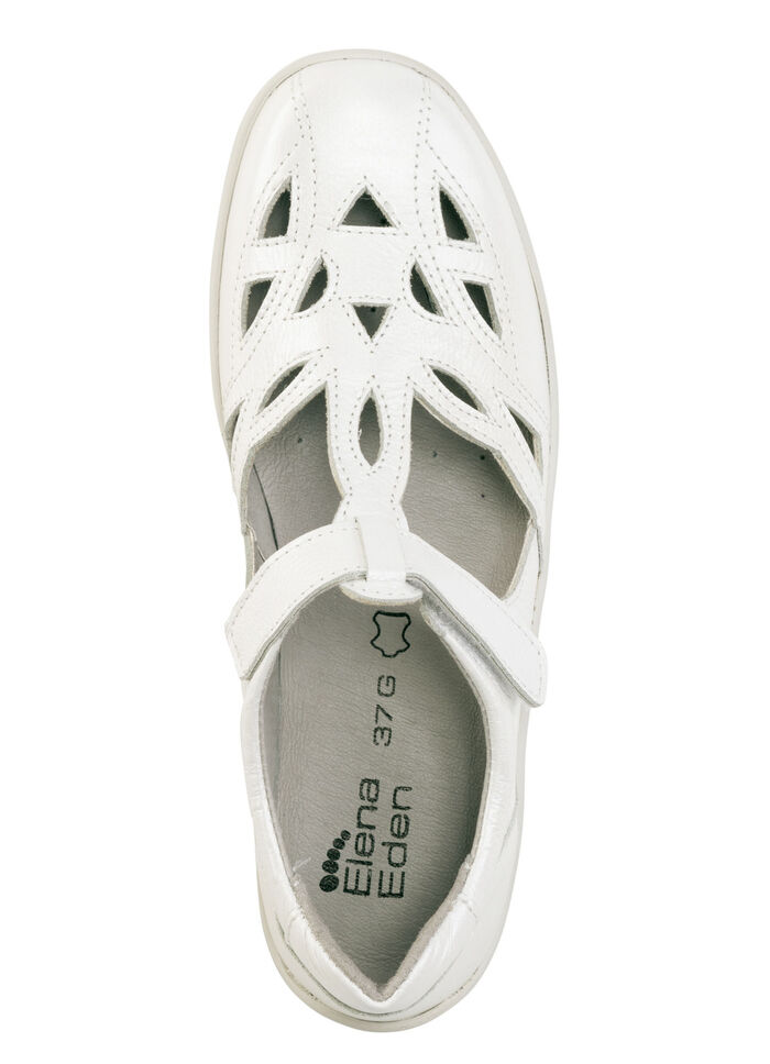 ELENA EDEN pantoffels met luchtige openingen PARELWIT
