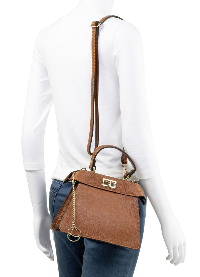 Laurina, mini tas, dames, met afneembare, verstelbare schouderband COGNAC