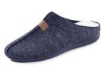 Klassieke herenpantoffels, gemaakt van wolvilt BLAUW