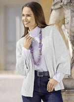 Cardigan met alpaca HELLGRAU MELIERT