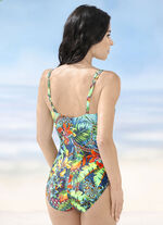 Schwab Sun Select badpak met verstelbare dubbele bandjes, cuploos, doorschijnend bruin 