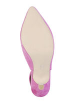 Andrea Conti slingpumps gemaakt van zacht fluweel chevreauleer PINK