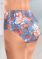 Verpakking van vijf slips met kleurrijk printdesign 