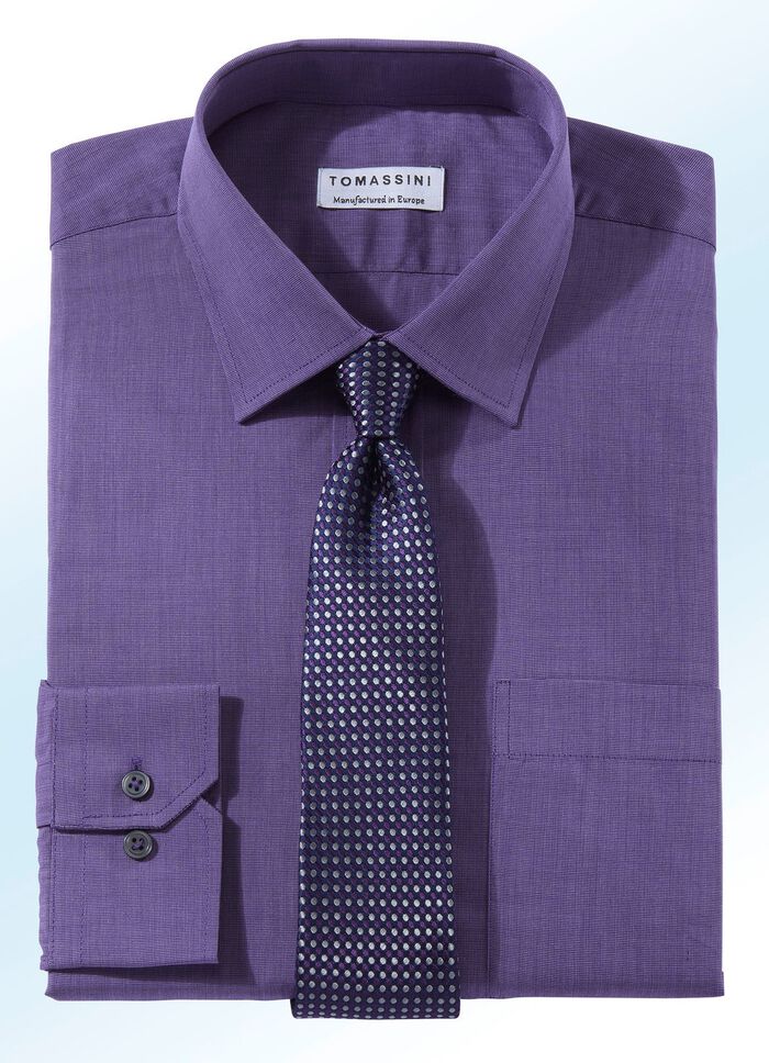 Gemakkelijk strijkbaar overhemd in 6 kleuren 