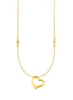 Harthanger met synth. zirkonia en ankerketting 