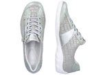 Remonte sneakers met bedrukte rand MINT-ZILVERGRIJS