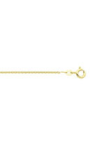 Prachtig speelse, vergulde ronde ankerketting van 925 zilver 