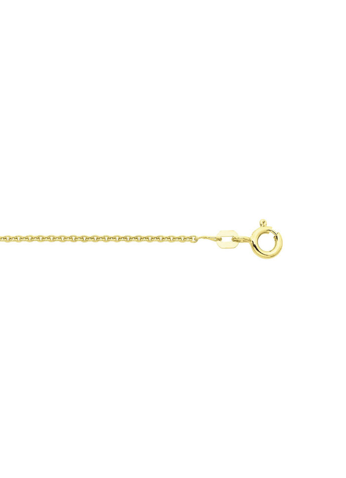Prachtig speelse, vergulde ronde ankerketting van 925 zilver 