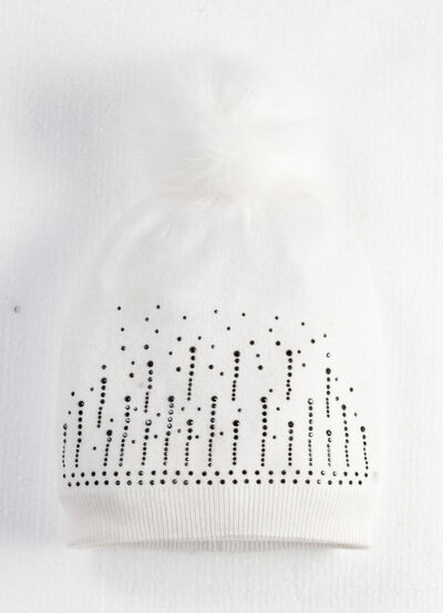 Stijlvolle dameshoed met glittersteentjes 