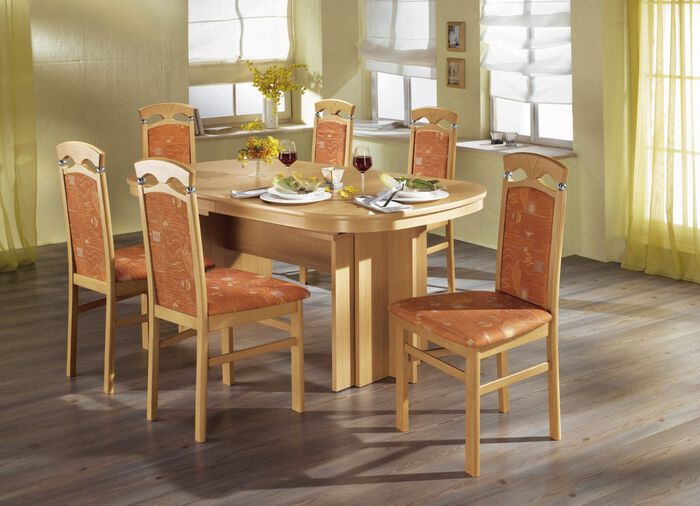 Smaakvolle achtergrondtafel 