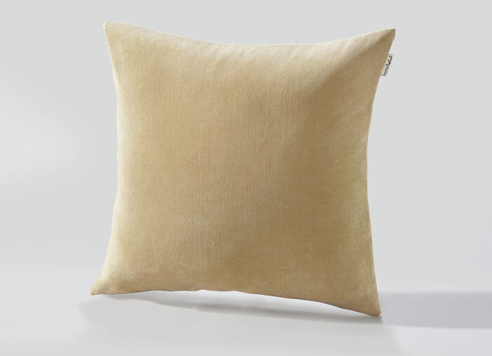 Stoelkussen en kussenhoes in fijn ribfluweel NATUUR