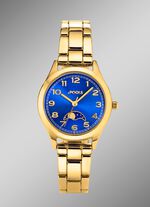 Quartz partnerhorloge van Pools met maanstanden 