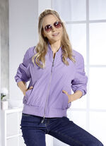 Functionele omkeerbare blouson met ribgebreide kraag VIOLET
