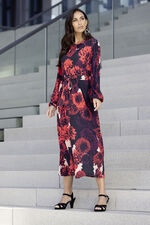 Jurk met bloemenmotief 