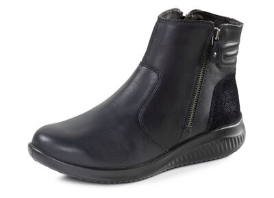 Gevoerde dameslaarzen, winterschoenen, breedte K, met lamsvacht 