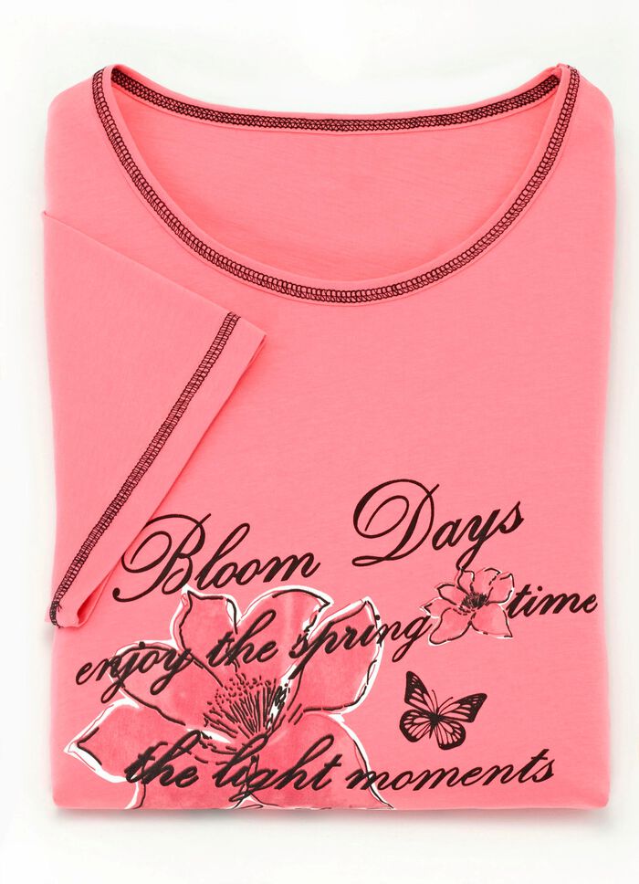 Set van twee nachthemden, korte mouwen met ronde hals 