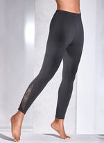 Legging met kanten inzetstuk 