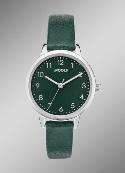 Quartz dameshorloge met metalen kast 