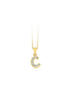Letterhanger met diamanten 