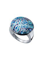 Moderne damesring met moza&iuml;ekpatroon 