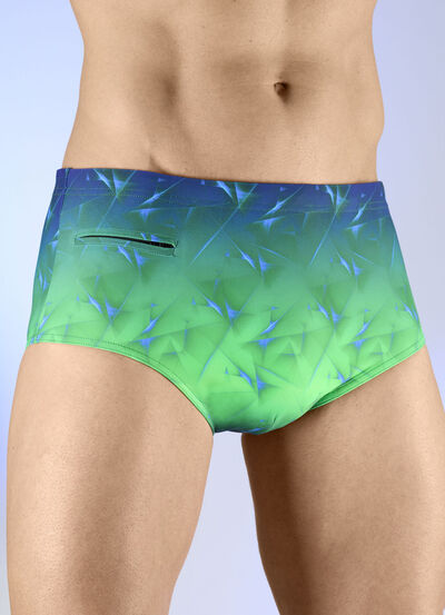 Zwemshorts in hogere slips 