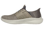 SKECHERS pantoffels met voorgevormde instaphielplaat TAUPE-GRAU