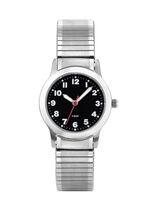 Para-Quartz dameshorloge met roestvrijstalen band 