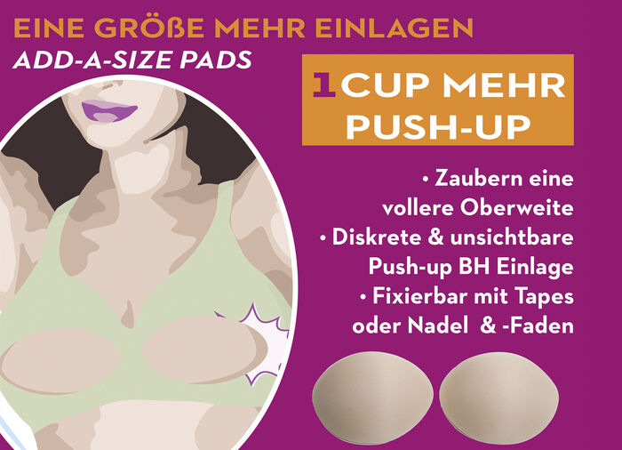 Miss Perfect Wow 2 Go One Size Up bh-inzetstukken 