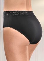 Verpakking van vier slips met elastische kanten tailleband 