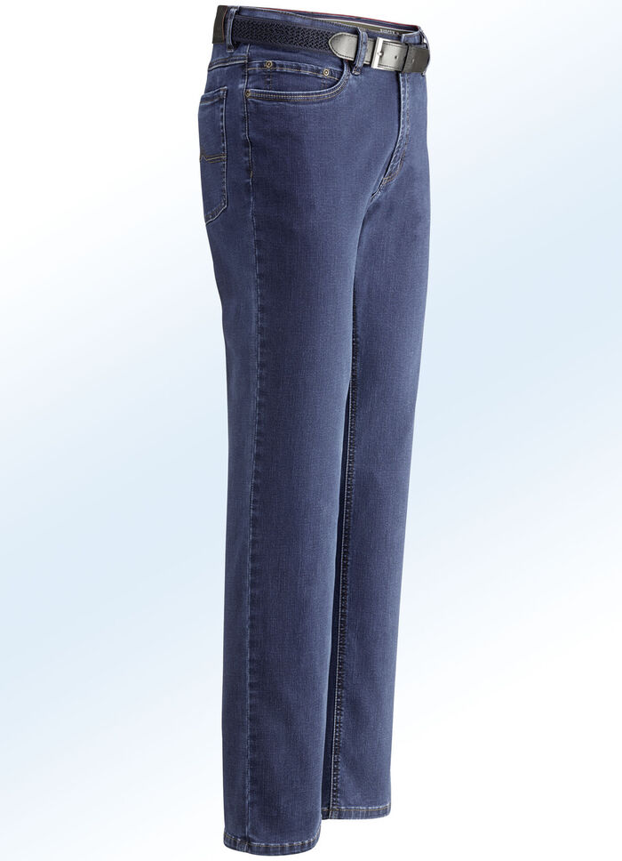 Superstretch jeans van “Suprax” in 4 kleuren DONKERBLAUW